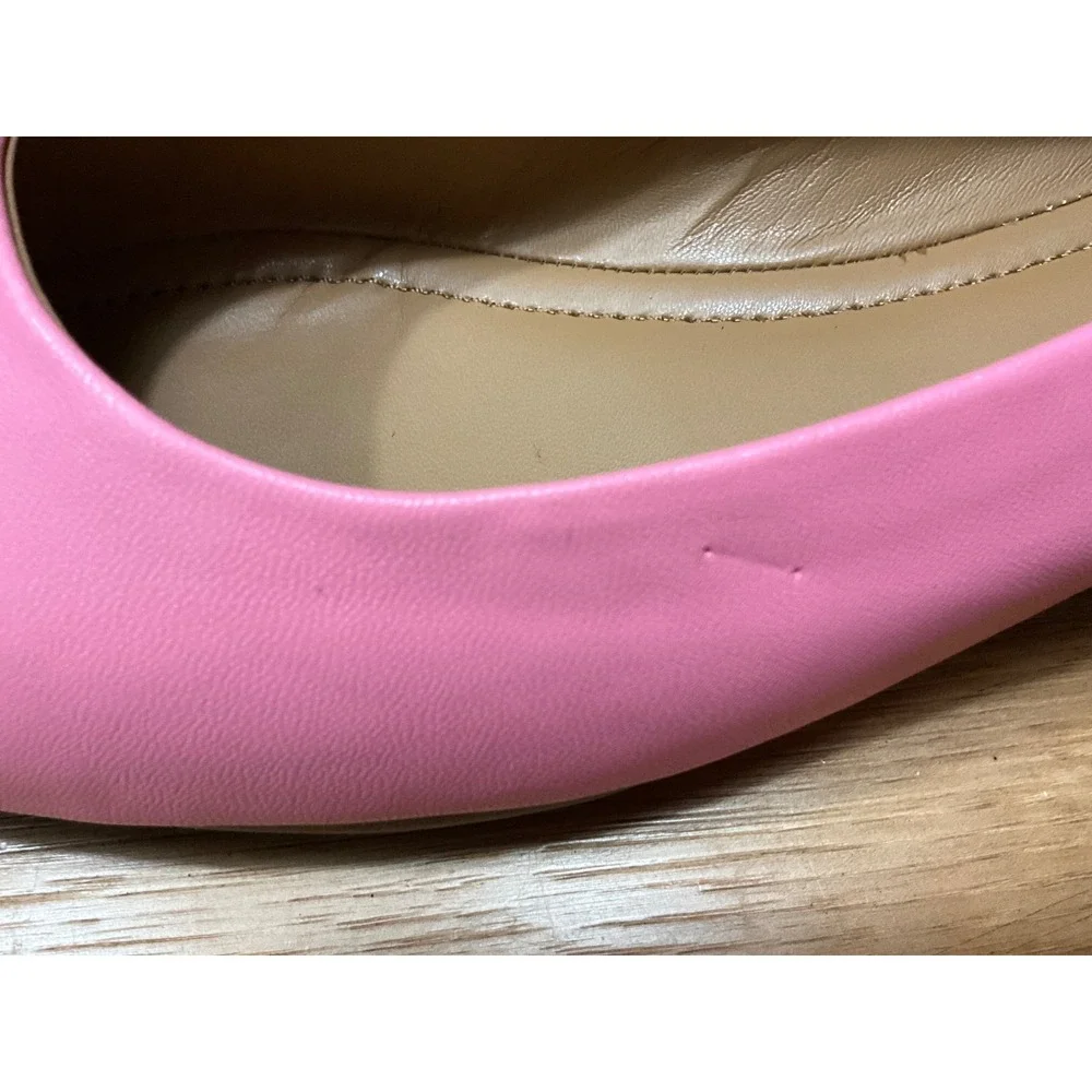 Comfortview Delia Pink Ballet Flats Knotted Heel Bow Shoes 11M 11492